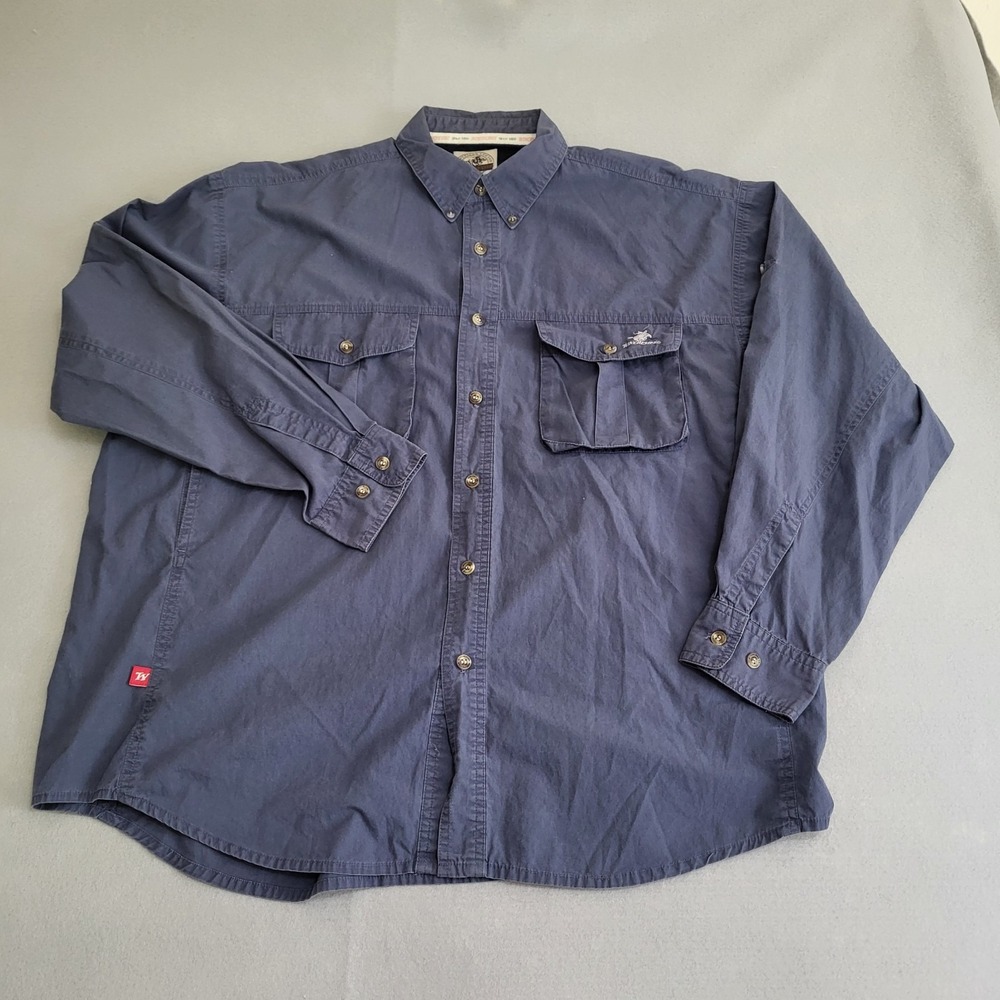 Winchester Long Roll‎ Up Sleeve Button Up Vented Hunting Fishing Shirt Men's XL
